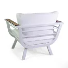 Outdoor Living Room Consisting of 2 Armchairs and 1 Aluminium Table - Righello Viadurini