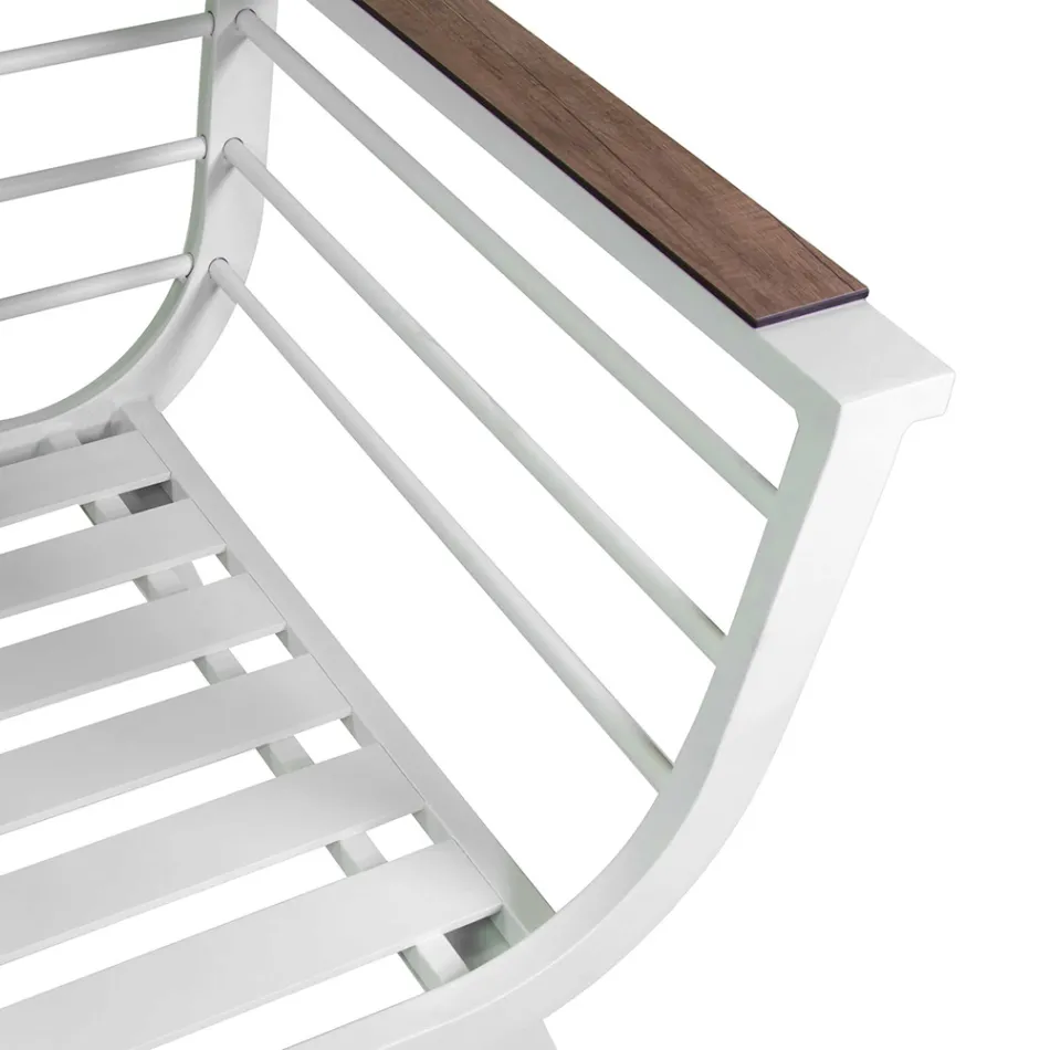 Outdoor Living Room Consisting of 2 Armchairs and 1 Aluminium Table - Righello Viadurini