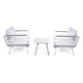 Outdoor Living Room Consisting of 2 Armchairs and 1 Aluminium Table - Righello