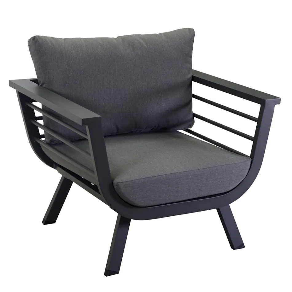 Outdoor Living Room Consisting of 2 Armchairs and 1 Coffee Table - Righello Viadurini