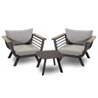 Outdoor Living Room Consisting of 2 Armchairs and 1 Coffee Table - Righello Viadurini