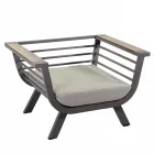 Outdoor Living Room Consisting of 2 Armchairs and 1 Coffee Table - Righello Viadurini