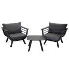 Outdoor Living Room Consisting of 2 Armchairs and 1 Coffee Table - Righello Viadurini