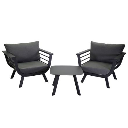 Outdoor Living Room Consisting of 2 Armchairs and 1 Coffee Table - Righello Viadurini