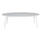 Outdoor Living Room with Cushions and Rounded Armrests - Zenith Viadurini