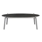 Outdoor Living Room with Cushions and Rounded Armrests - Zenith Viadurini