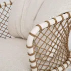 Outdoor Lounge with Aluminum Frame and Rope Backrest - Skyline Viadurini