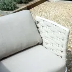 Outdoor Living Room with Aluminium Coffee Table in Different Colors - Harmony Viadurini