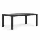 Outdoor Lounge in Aluminum with Cushions Covered in Fabric - Armonia Viadurini