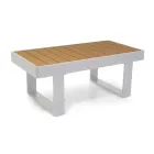 Outdoor Lounge Made of Aluminum and Polywood Armrests - City Viadurini