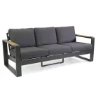 Outdoor Lounge Made of Aluminum and Polywood Armrests - City Viadurini