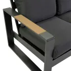 Outdoor Lounge Made of Aluminum and Polywood Armrests - City Viadurini