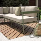 Garden Lounge with 2 Sofas and 1 Aluminium Coffee Table - Daisy Viadurini