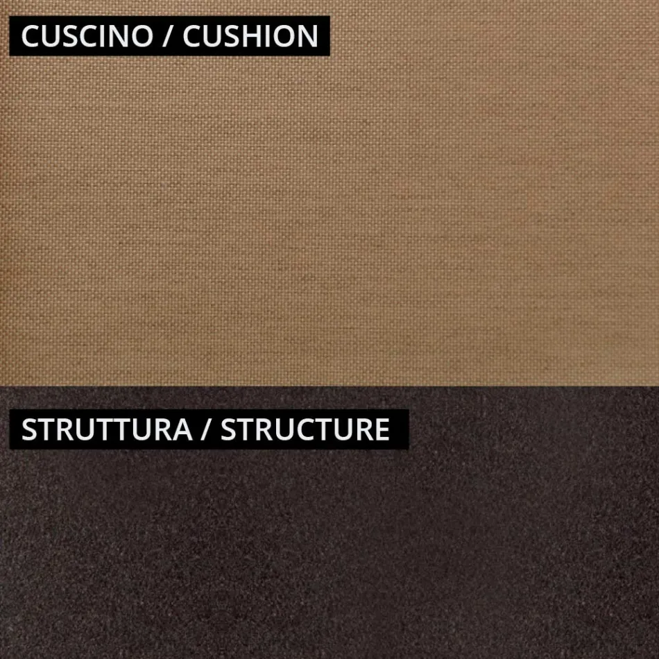 Garden lounge with 2 armchairs and 1 2-seater sofa Made in Italy - Fontana Viadurini