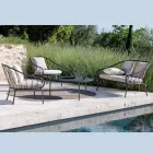 Garden lounge with 2 armchairs and 1 2-seater sofa Made in Italy - Fontana Viadurini