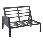 Garden Lounge with Sofa and Coffee Table Made of Aluminum - Label Viadurini