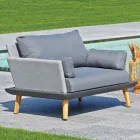 Garden Lounge with Anthracite Gray Aluminum Structure - Fouquer Viadurini