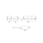 Garden Lounge with Anthracite Gray Aluminum Structure - Fouquer Viadurini