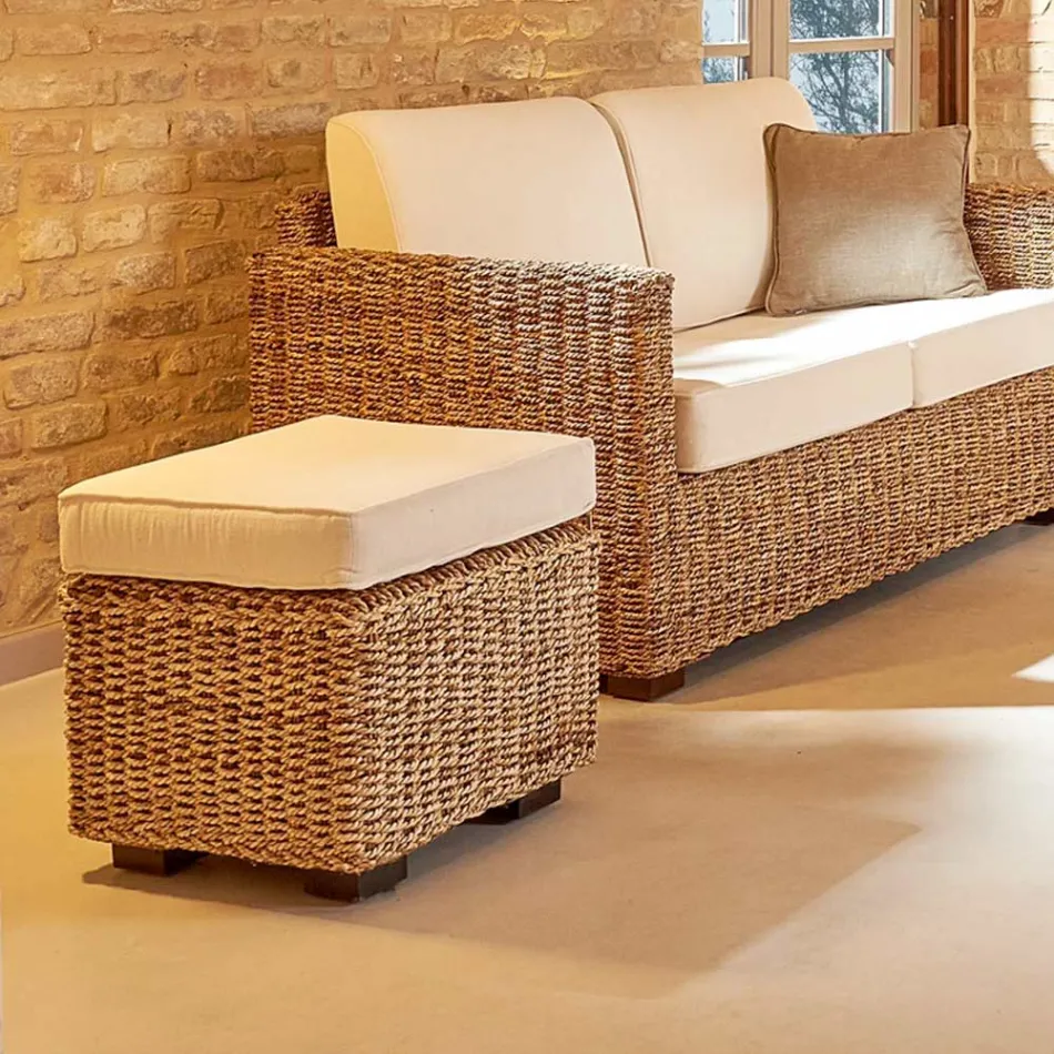 Abaca Garden Lounge Complete with Cushions - Raziel Viadurini