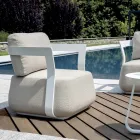 Aluminum Garden Lounge Set and 2 Aluminum Coffee Tables - Brisa Viadurini