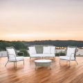 Garden lounge in Aluminum and Rope Weaving - Asteria