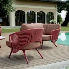 Red or Green Aluminum Garden Living Room - Regalrise Viadurini