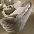 Garden lounge set in hand-woven polyrattan - Eder Viadurini