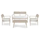 Garden Lounge Made of Aluminum of Different Finishes - Souvenir Viadurini