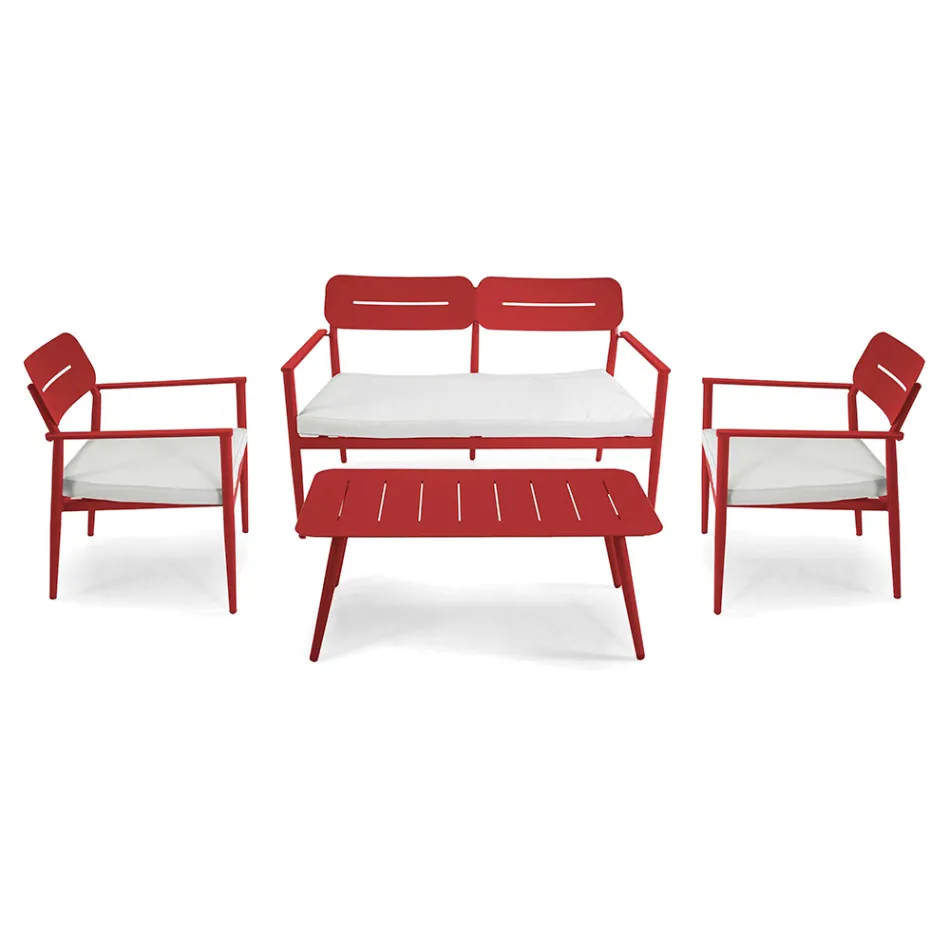 Garden Lounge Made of Aluminum of Different Finishes - Souvenir Viadurini