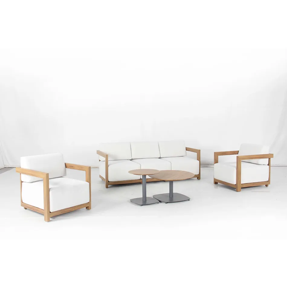 Aluminum Living Room with Thermal Transfer Wood Effect - Camper Viadurini