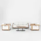 Aluminum Living Room with Thermal Transfer Wood Effect - Camper Viadurini