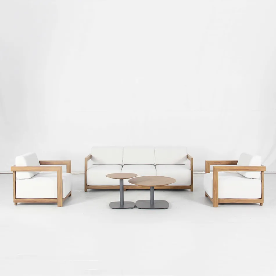 Aluminum Living Room with Thermal Transfer Wood Effect - Camper Viadurini