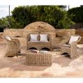Outdoor Lounge in Gray Kubù with Seat Cushions - Nazgul