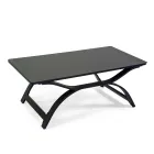 Living Room Made of Aluminum with Brazilian Teak Armrests - Diary Viadurini