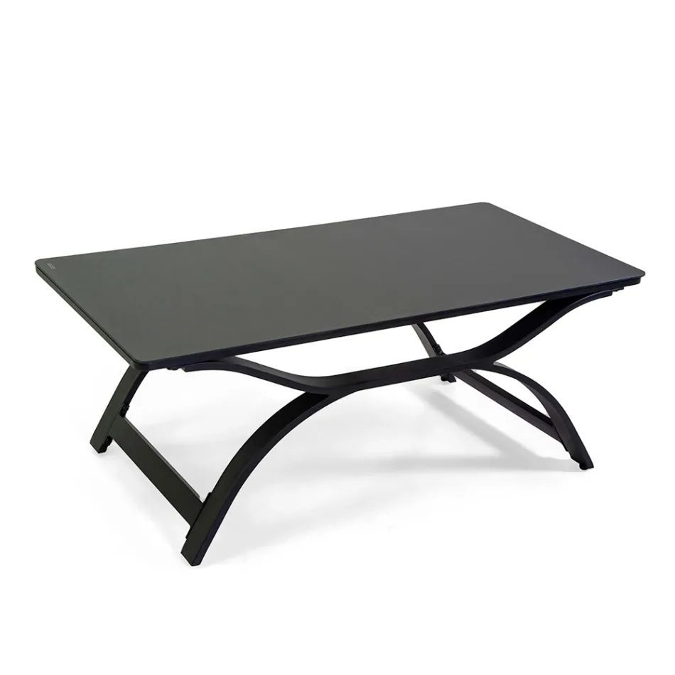 Living Room Made of Aluminum with Brazilian Teak Armrests - Diary Viadurini