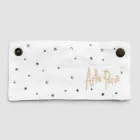 White or Black Linen Drip Tray with Embroidery and Crystals 2 Pieces - Salvino Viadurini