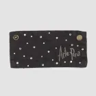 White or Black Linen Drip Tray with Embroidery and Crystals 2 Pieces - Salvino Viadurini