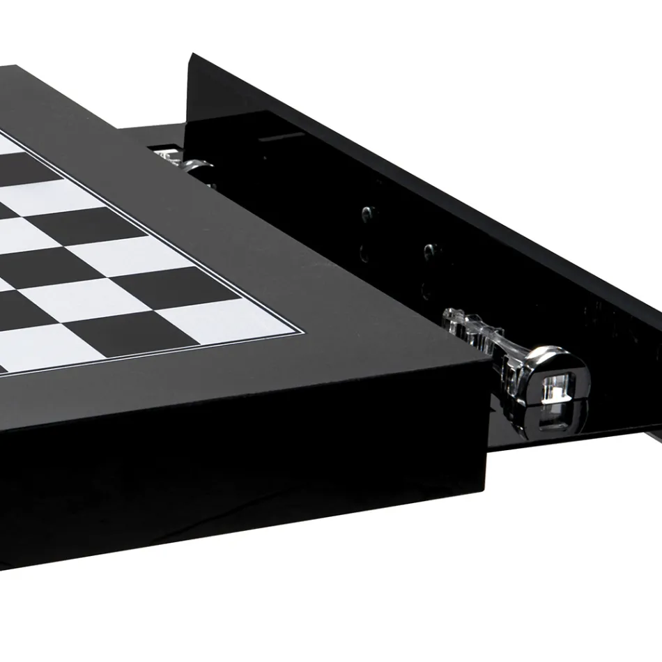 Chessboard for Chess and Design Checkers in Plexiglass Made in Italy - Chess Viadurini
