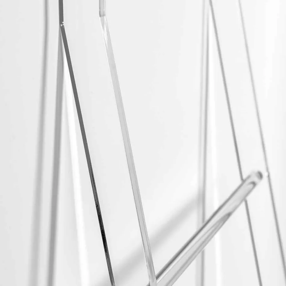 Towel Holder Ladder in Transparent Plexiglass Design 2 Heights - Dryers Viadurini