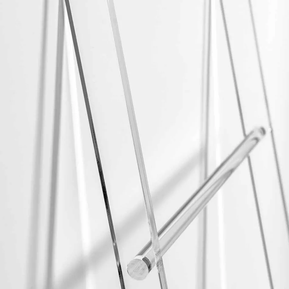 Towel Holder Ladder in Transparent Plexiglass Design 2 Heights - Dryers Viadurini