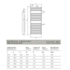 Electric Towel Warmer with Classic Design in Steel Made in Italy - Rome Viadurini