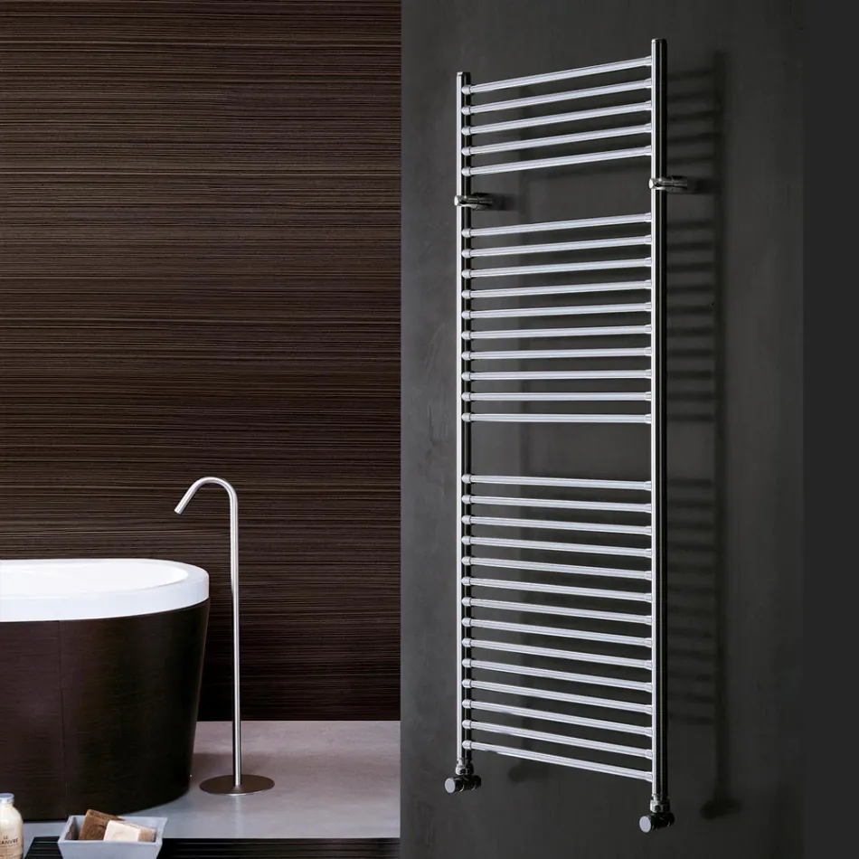 Classic Design Hydraulic Towel Warmer in Steel Made in Italy - Rome Viadurini
