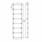 Hydraulic Modular Towel Warmer Brass Tube Gold 311 W - Caesar Viadurini