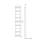 Towel Warmer with Electric System in Steel Made in Italy - Pineapple Viadurini