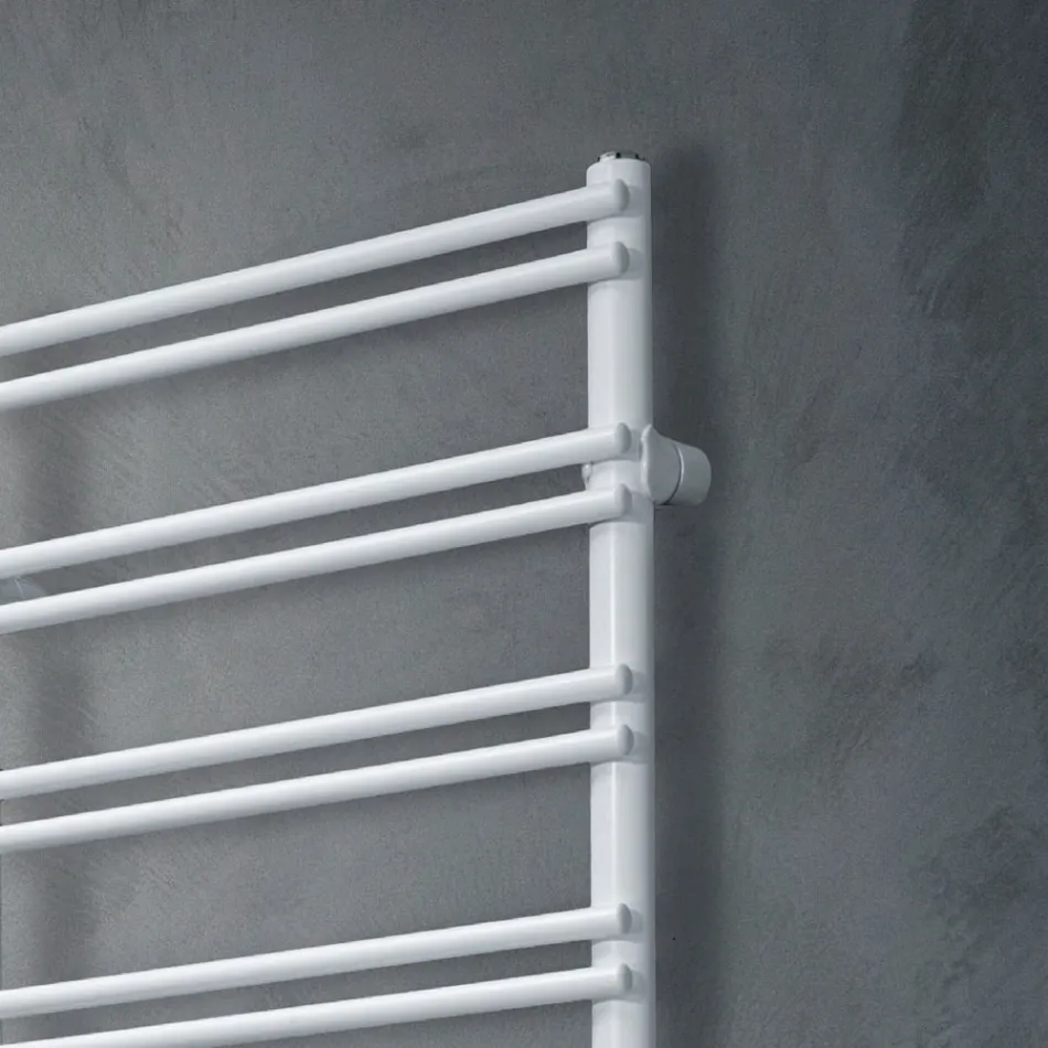 Towel Warmer with Mixed System in Carbon Steel - Pralines Viadurini