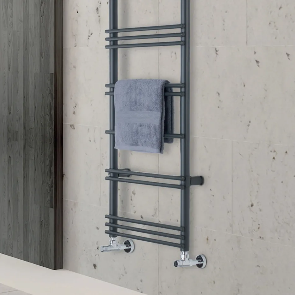Towel Warmer with Mixed System in Steel Made in Italy - Pineapple Viadurini