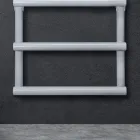 Electric Towel Warmer with Circular Elements Made in Italy - Strawberry Viadurini