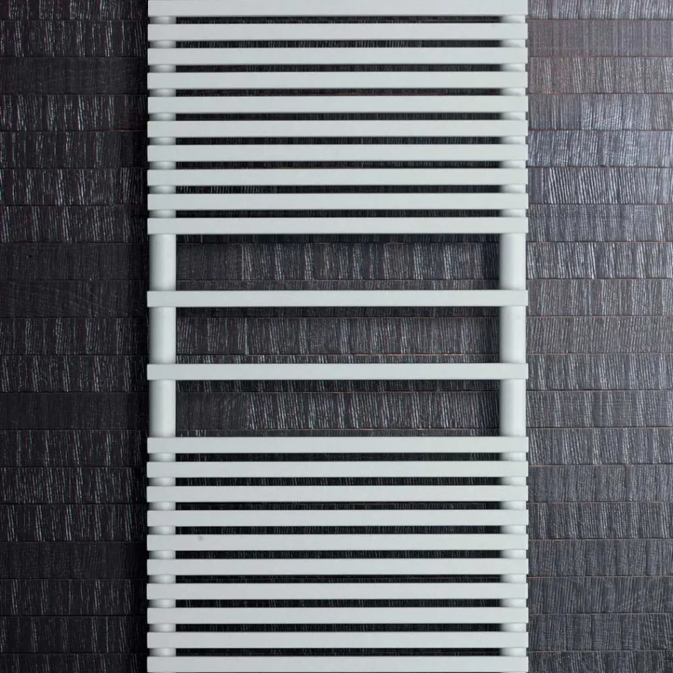 Electric Towel Warmer with Carbon Steel Structure Made in Italy - Cream Viadurini