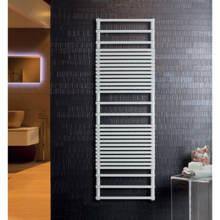 Electric Towel Warmer with Carbon Steel Structure Made in Italy - Cream Viadurini