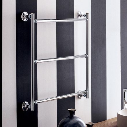 Chrome electric heated towel ray, modern design, Gaia by Scirocco H Viadurini